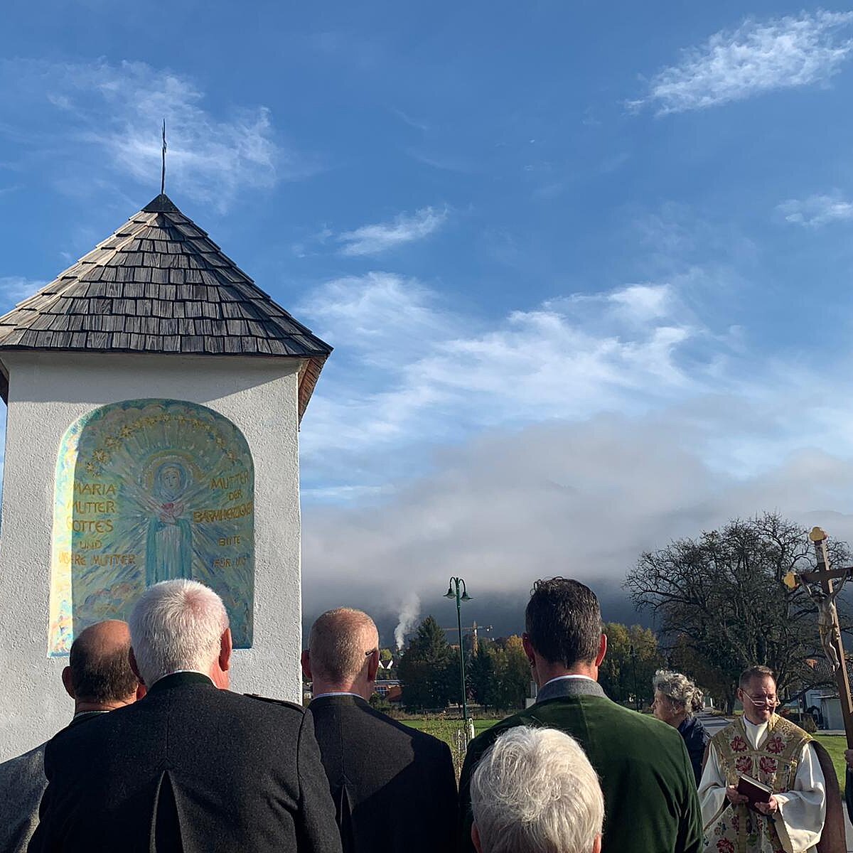 Weihe des Werfenbauerkreuzes 